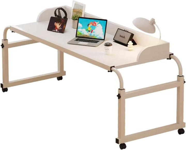 GXQFC Über-Betttisch auf 4 Rollen, Höhenverstellbar 65-95CM/Breitenverstellbar 115-210CM Overbed Tab