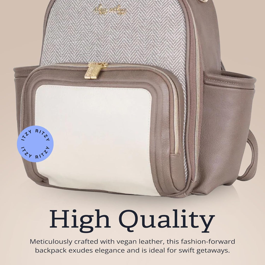 Itzy Ritzy Unisex Baby Mini Wickeltasche, Vanilla Latte-Plus Vanilla Latte - Plus, Vanilla Latte - P