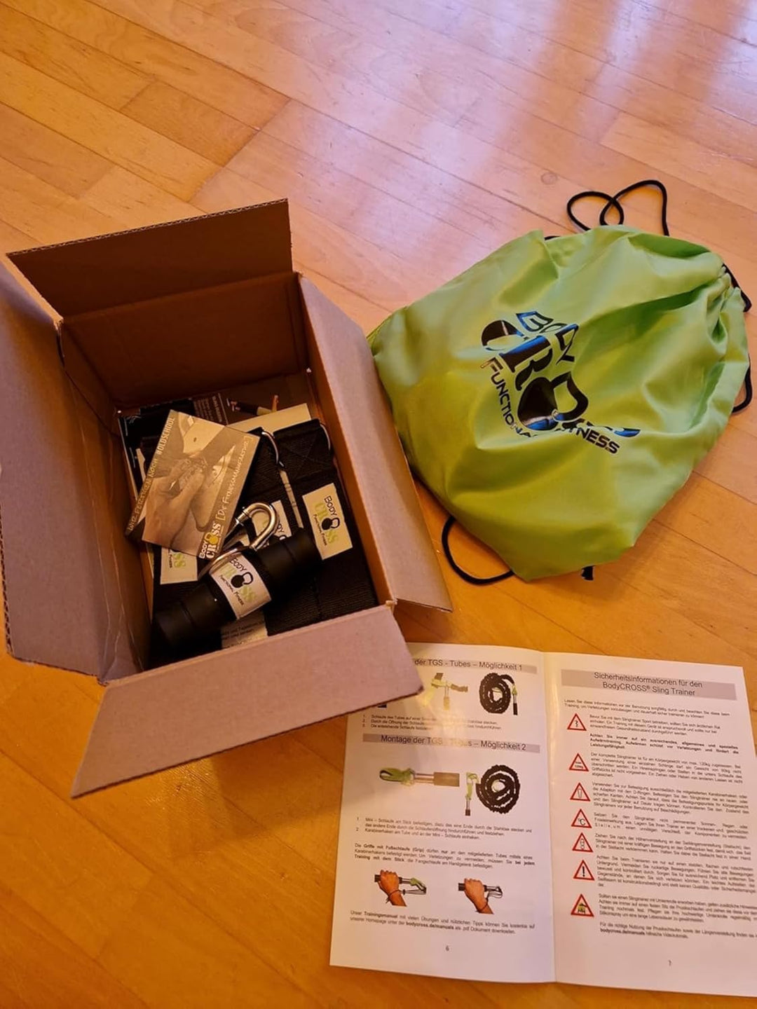 PREMIUM Schlingentrainer Komplett Set, Made in Germany, geprüft & zertifiziert, 2 Slingtrainer im Kr