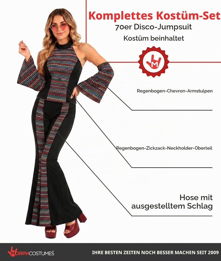 Fun Shack Disco Queen Kostüm Damen, Disco Kostüm Damen, Kostüm Disco Damen, Disco Girl - Kostüm, Fas