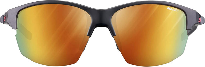 Julbo Unisex Split Sunglasses, Schwarz / Rot