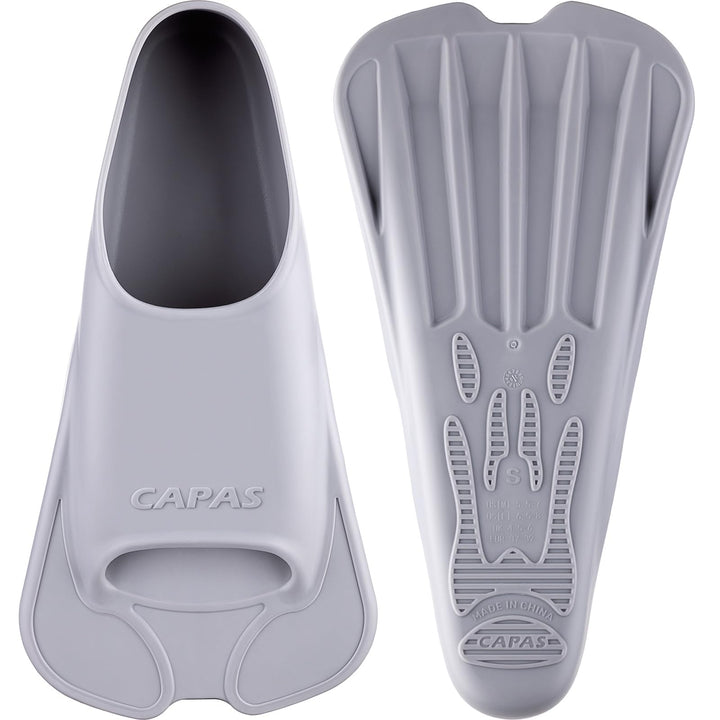 CAPAS Kurze Trainingsflossen für Schwimmen | Komfortable Silikon Schwimmflossen | Kurzflossen | Tauc