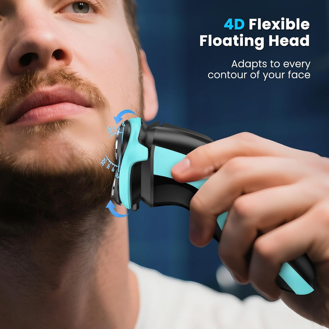 SweetLF Rasierer Herren Elektrisch, Typ-C kabelloser Ladegerät | 120 Minuten Laufzeit | LED-Anzeige