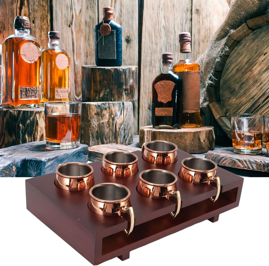 Moscow Mule Kupferbecher, Mule-Becher-Set, Korrosionsbest?ndig, Leicht zu Reinigen, 2 Unzen, W?rmeis
