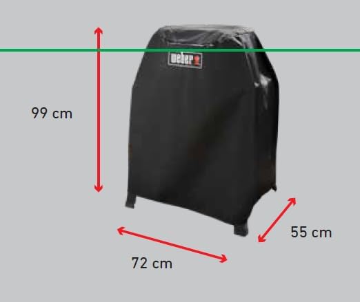 Weber Premium Grill Abdeckhaube für Lumin mit Stand, atmungsaktiv UV- & wasserbeständig, Schutz for