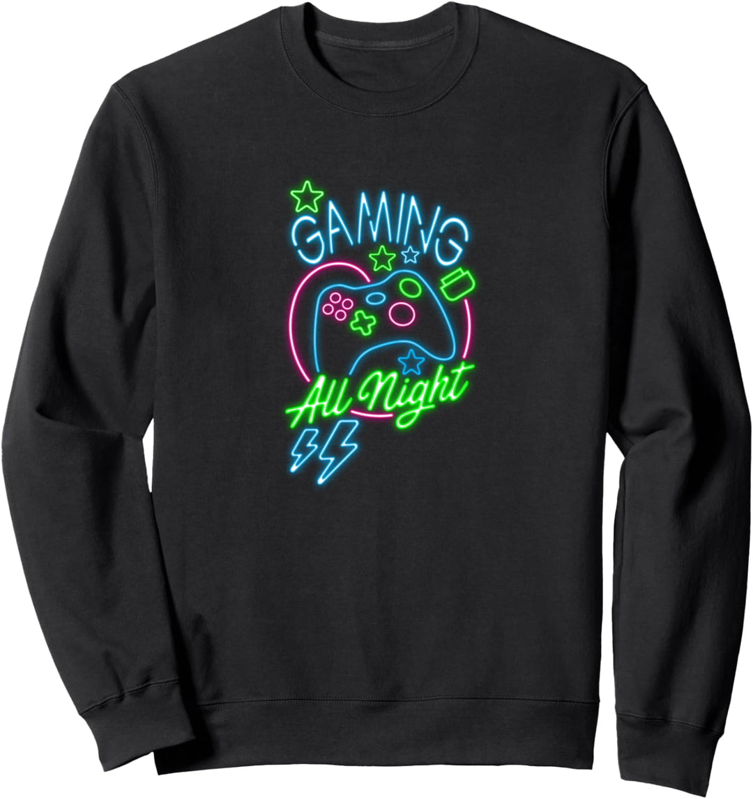 Gaming Die ganze Nacht Sweatshirt