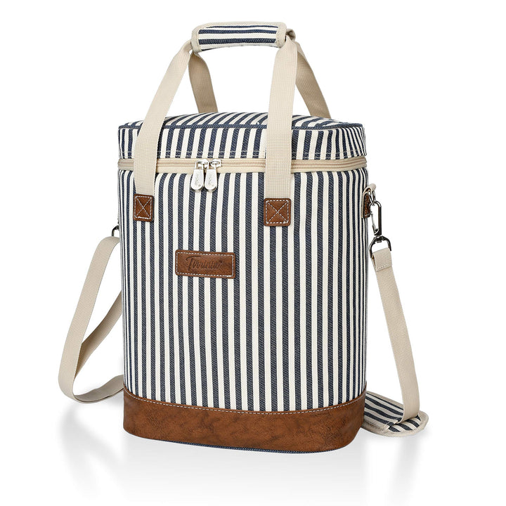 Kato Tirrinia Kühltasche Klein- Flaschenträger für Wein & Bier, gepolsterte weinkühltasche mit isoli