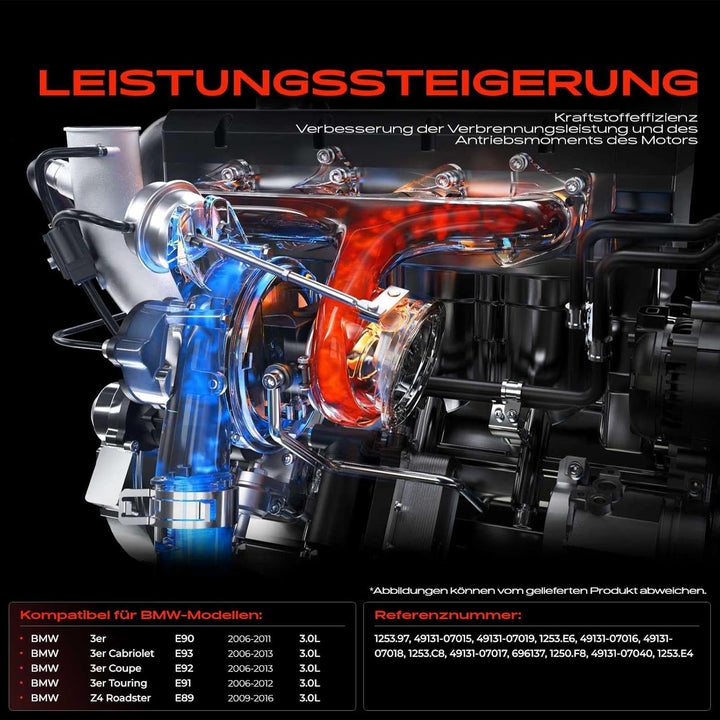 Frankberg Turbolader Kompatibel mit 3er E90 2006-2011 3er Cabriolet E93 2006-2013 3er Coupe E92 2006