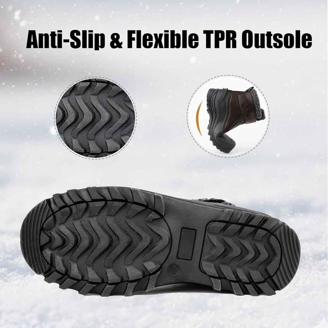 riemot Wanderschuhe Damen Herren Wasserdicht Trekkingschuhe Slip-on Leicht Rutschfest Outdoorschuhe