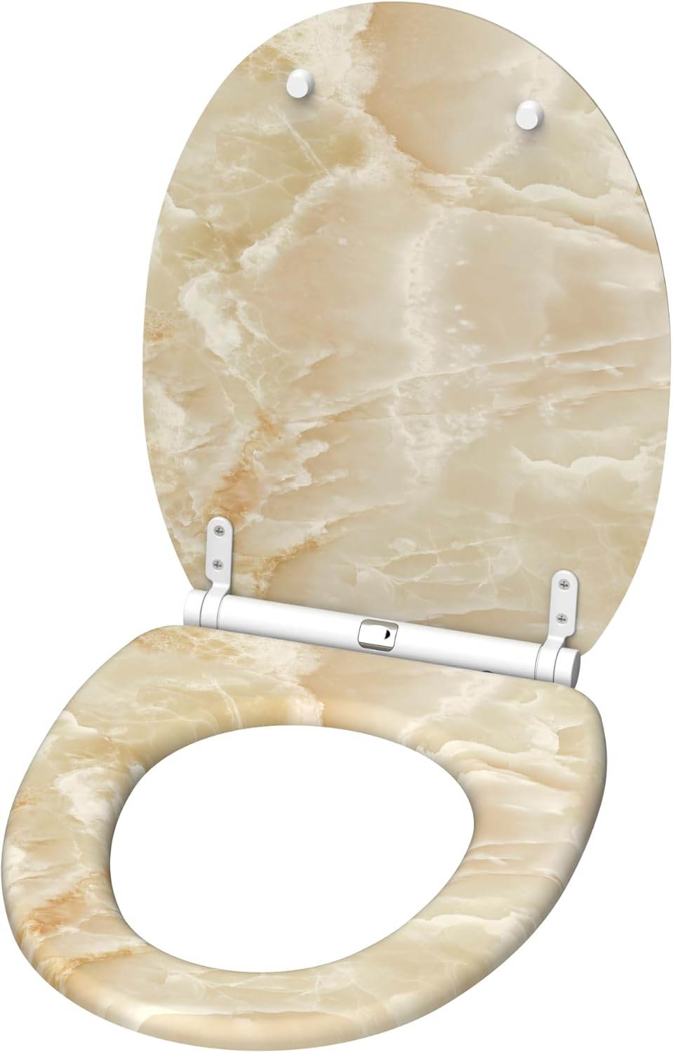 Sanilo WC Sitz mit Absenkautomatik, viele schöne Marmor Toilettendeckel zur Auswahl, hochwertige und