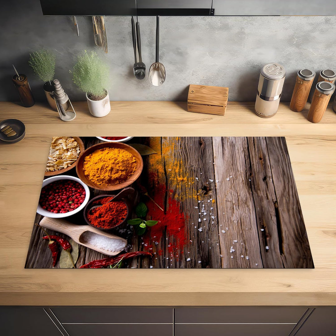 KitchenYeah© Herdabdeckplatte Einteilig Induktionsmatte Küche Abdeckung Ceranfeld Herd Abdeckplatte