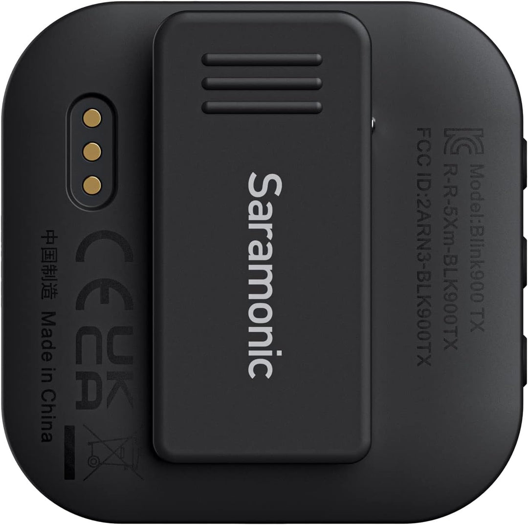 Saramonic Kabelloses Mikrofonsystem, Blink900 B2 Ultracompact Zweikanal-Mikrofon für DSLR, spiegello