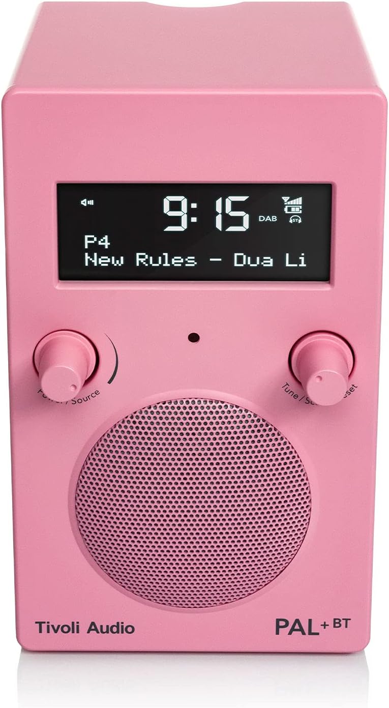 TIVOLI AUDIO Compatible - PAL+ BT Portable FM/DAB Radio Rosa, Rosa