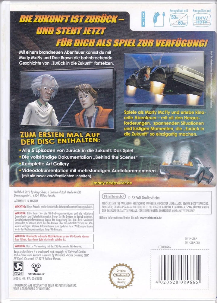 Zurück in die Zukunft - Das Spiel - [Nintendo Wii]