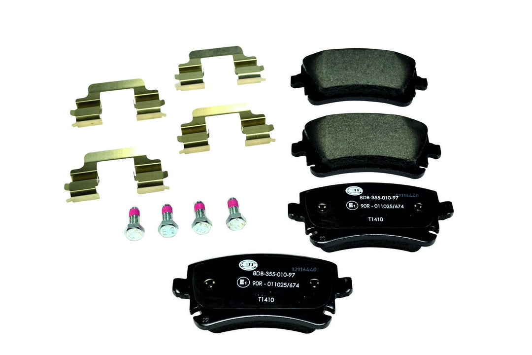 HELLA PAGID 8DB 355 010-971 Bremsbelagsatz - T1410 - Dicke/Stärke: 17.7mm - Bremssystem: Lucas - nic