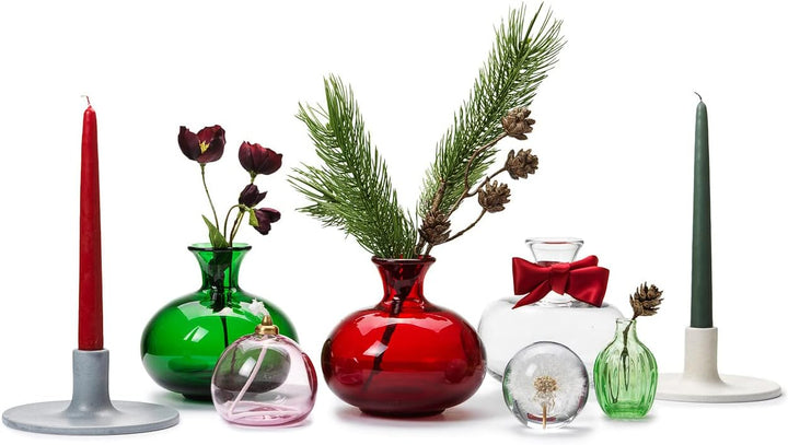 In Flore Dandelion Briefbeschwerer aus Harzglas, mit echtem Löwenzahn, 8 cm, weiss