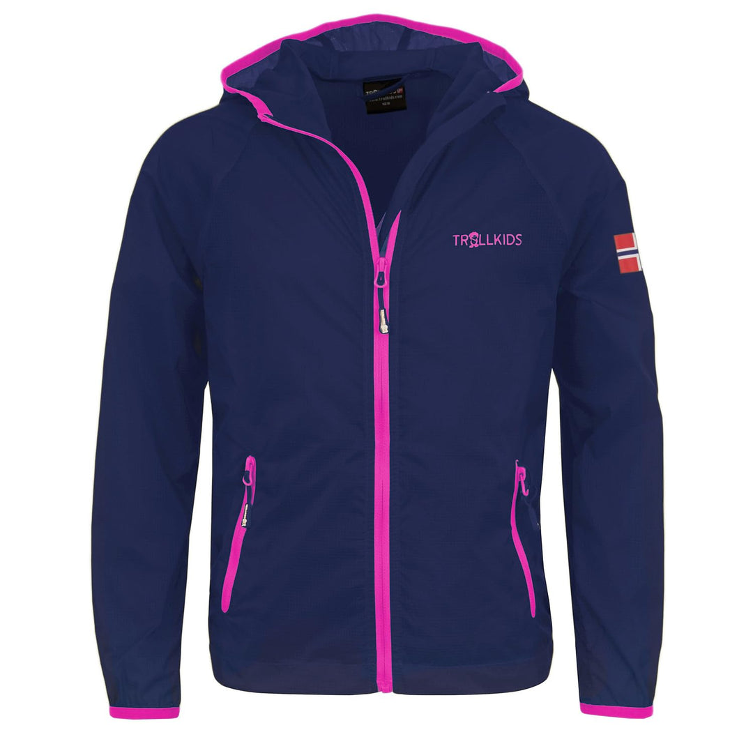 Trollkids Fjell Windjacke für Kinder 116 Marineblau / Magenta, 116 Marineblau / Magenta