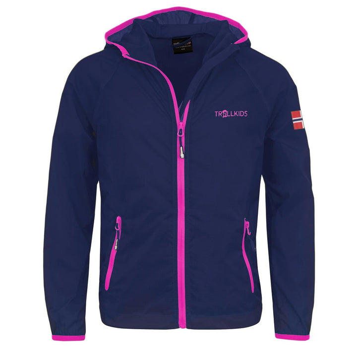 Trollkids Fjell Windjacke für Kinder 116 Marineblau / Magenta, 116 Marineblau / Magenta