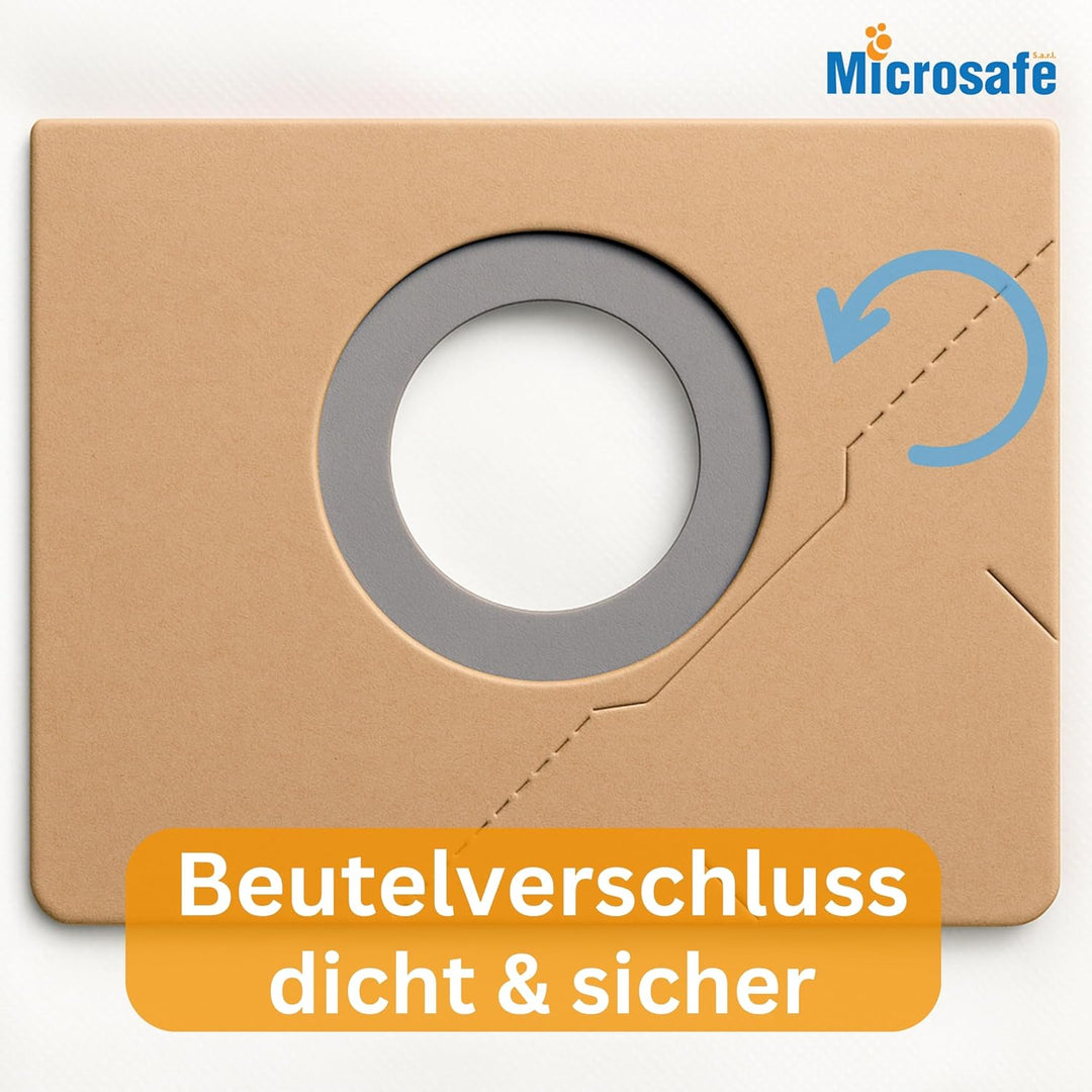 5 Vliesfiltertüten für Kärcher Serie NT 35/1 (Ap, Adv, Tact, Te, ..) alternativ Staubsaugerbeutel zu