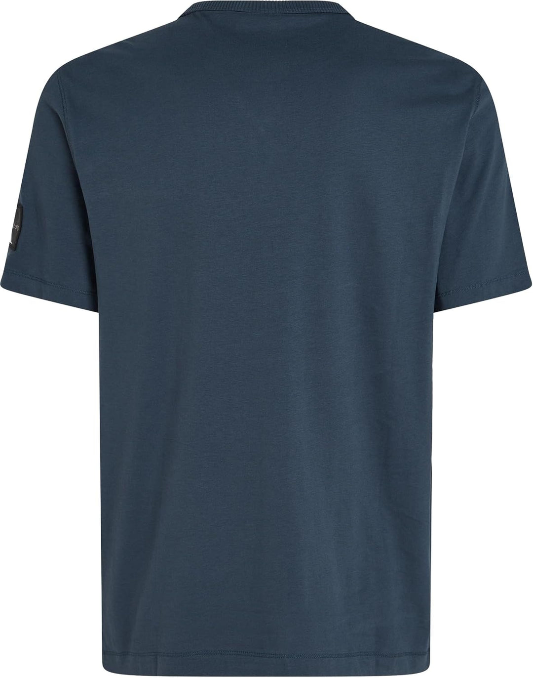 Calvin Klein Herren T-Shirt Kurzarm Regular Tee mit Logo-Badge XXS Blue (Ink), XXS Blue (Ink)