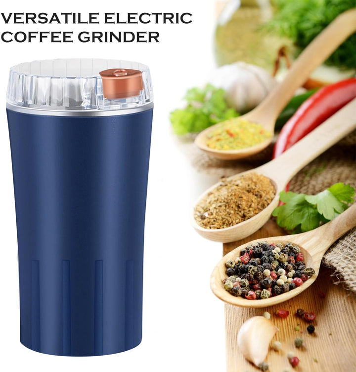 Vegena: Elektrische Kaffeemühle, Gewürzmühle, 300W, Edelstahlklinge, für Kaffeebohnen, Gewürze, Kräu