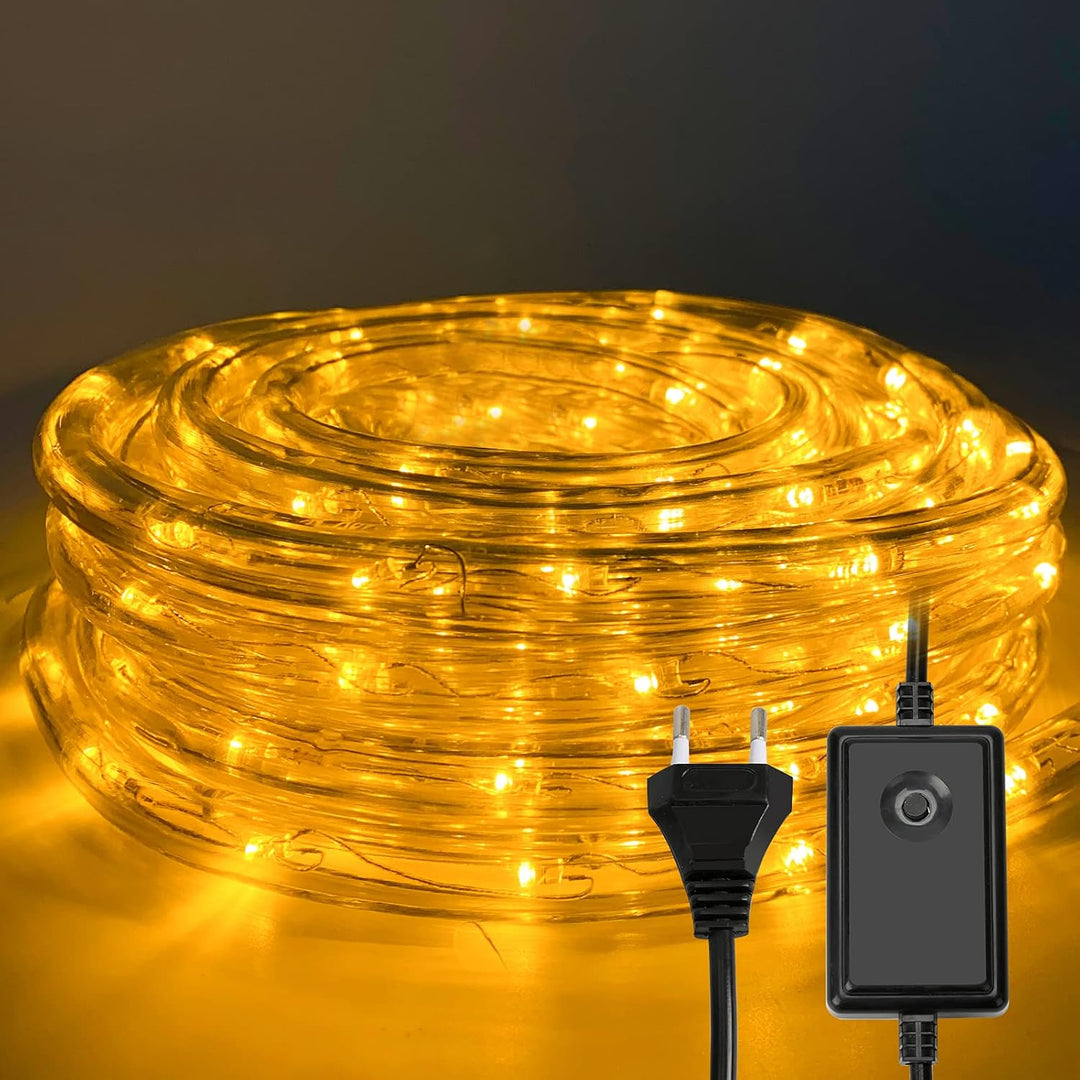 Gimisgu Lichterschlauch Aussen 20m Led Schlauch Warmweiss 480 Led Lichtschlauch mit Timing Controlle