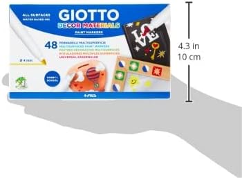 Giotto 5246 00 Decor Fasermaler, 18 x 11,5 x 10,5 cm 48 Stifte, 48 Stifte