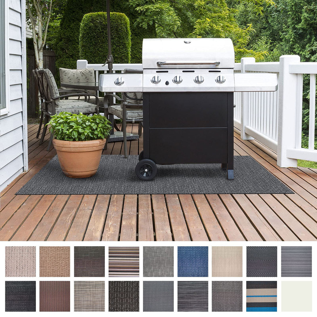 Floordirekt Grillschutzmatte | Schwer entflammbar | 2 Grössen | 5 Designs | Grillmatten zum Grillen
