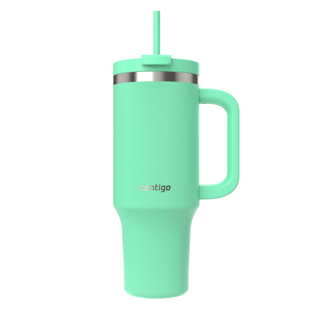 Contigo Streeterville Thermosflasche 1200 ml mit Henkel und Strohhalm | Isolierte Thermo-Trinkflasch