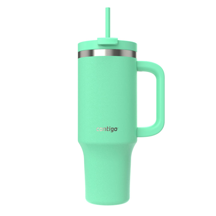 Contigo Streeterville Thermosflasche 1200 ml mit Henkel und Strohhalm | Isolierte Thermo-Trinkflasch