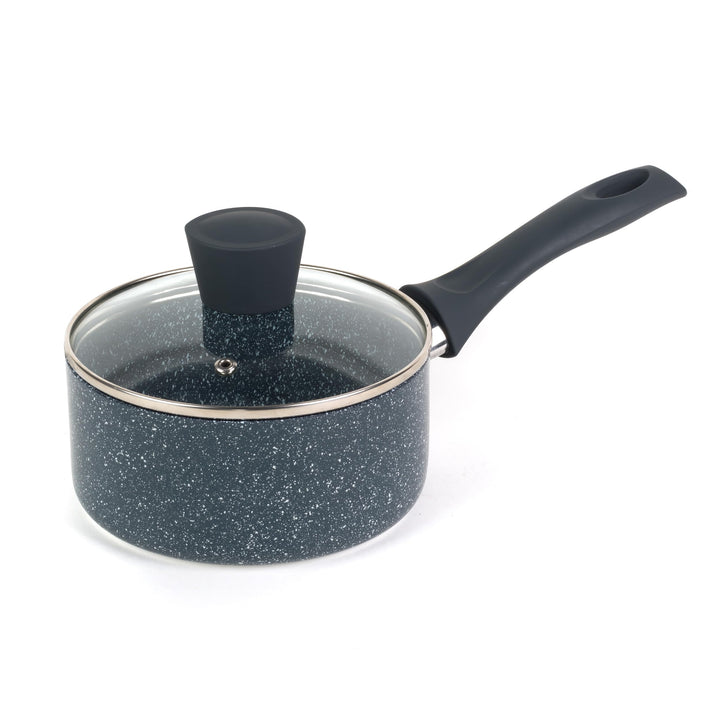 Russell Hobbs RH00844EU antihaftbeschichteter Topf - 16cm/1.2L Stielkasserolle mit Hartglasdeckel, i