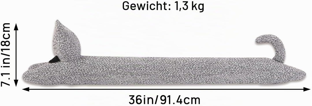 Robuster Zugluftstopper für die Tür, 86,4 cm, 1,4 kg, dekorativer schalldichter Tür-Zugluftblocker,