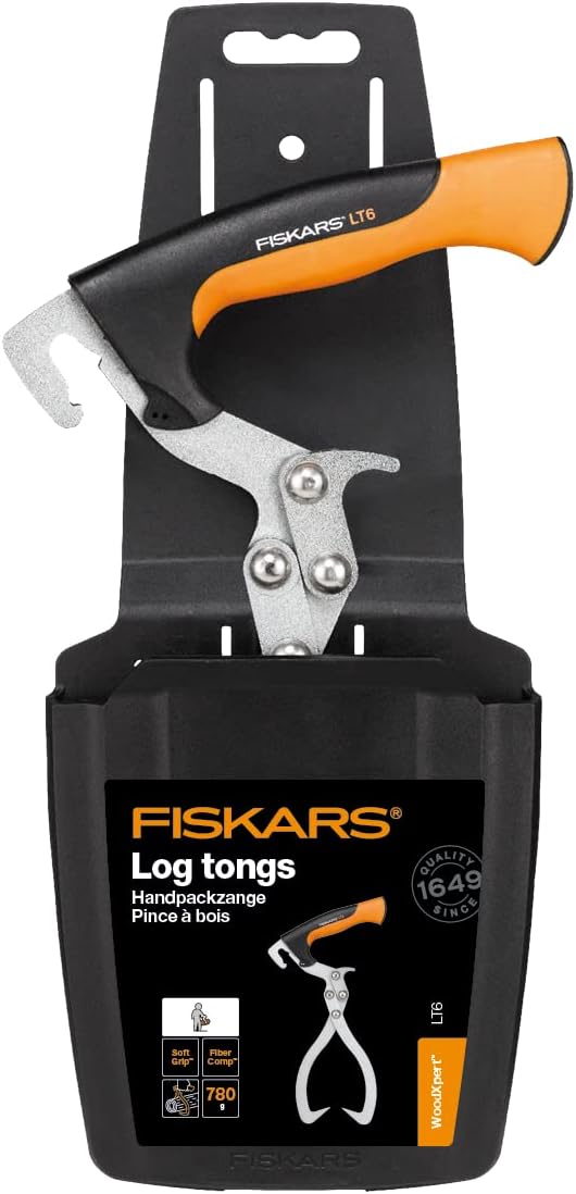 Fiskars Handpackzange zur Holzbearbeitung, Inklusive Köcher, Maulöffnung 23,5 cm, Schwarz/Orange, Wo