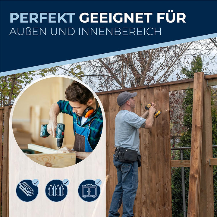 Holzschrauben Torx Schrauben 8x100 Edelstahl V2A rostfrei Spanplattenschrauben für Holz Teilgewinde