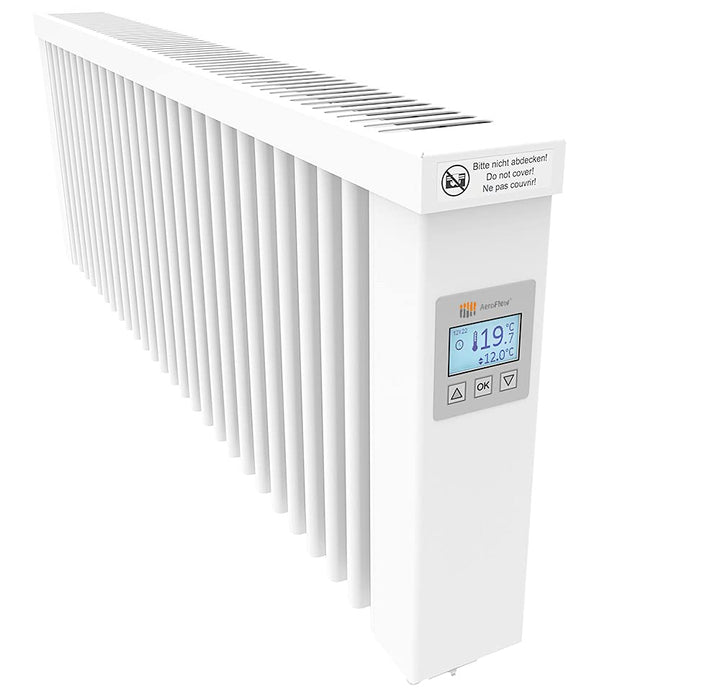AeroFlow Elektroheizung Slim 1200 mit Schamottekern app-Ready FlexiSmart-Displayregler (Android, iOS