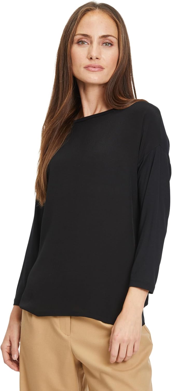 Tamaris Damen Burdur T-Shirt L Black Beauty, L Black Beauty