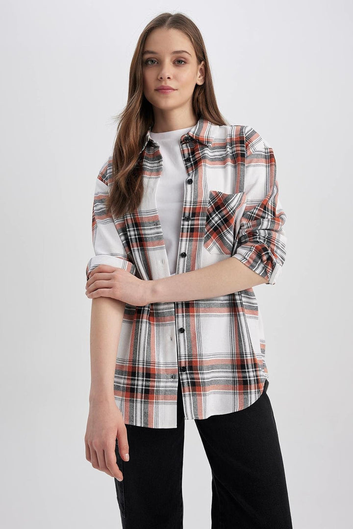DeFacto Damen Tunic Shirt XS Coral, XS Coral