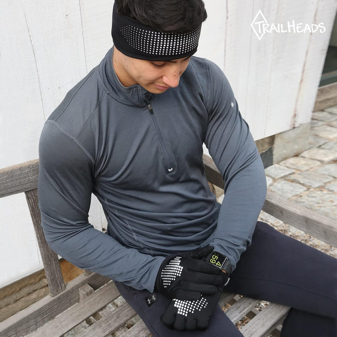 TrailHeads Tempo Stirnband Herren Sport - Lauf Stirnband Damen Winter | Ohrenschützer | Feuchtigkeit