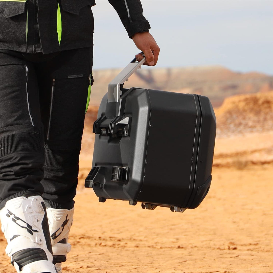 SHAD D0tr48100b - Kofferraum Koffer Motorrad gepäck tr48 Terra Black Edition Black Aluminium, Black