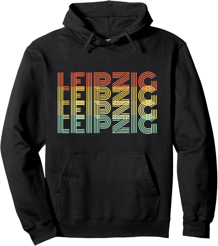 Leipzig Stadt Heimat Retro Vintage Pullover Hoodie