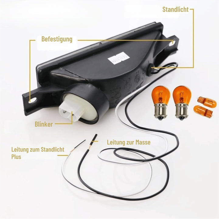 Frontblinker Set in rauchglas smoke für 3er BMW E30 1987-06.1994 Limo Touring Coupe Cabrio inkl. Sta