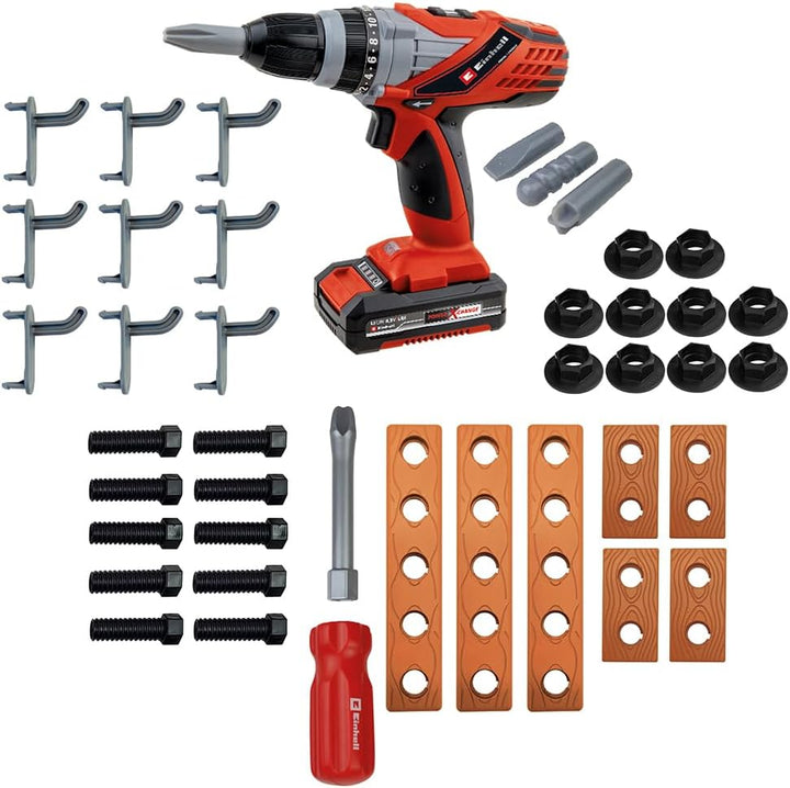 Einhell E-Case Werkbank 100-tlg., inkl. Akku-Bohr-Schrauber und reichlich Zubehör, Grösse ca. 70x33,