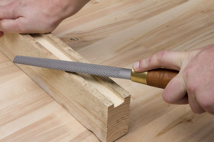 FORTE Tools Feile, Holzraspel, rund, 200 mm, Raspel für Holz, Holzfeile, Flachraspel