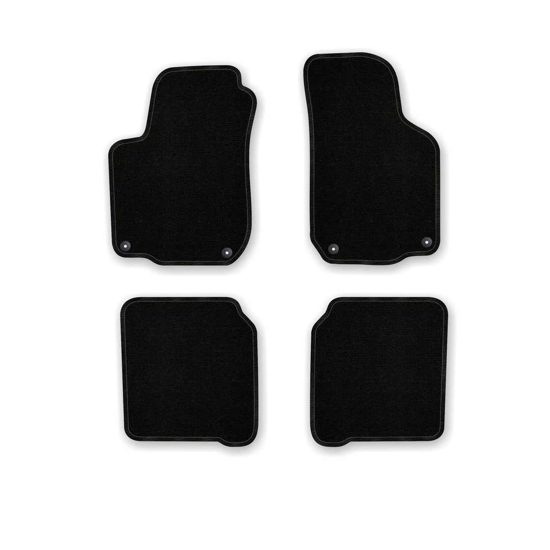 Bär-AfC Auto Fussmatten Basic passend für Seat Leon 1M 1999-2006, Autoteppiche Nadelvlies Schwarz, R