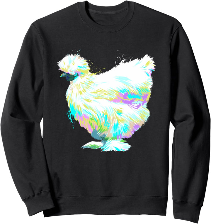 Splash Huhn Seidenhuhn Sweatshirt
