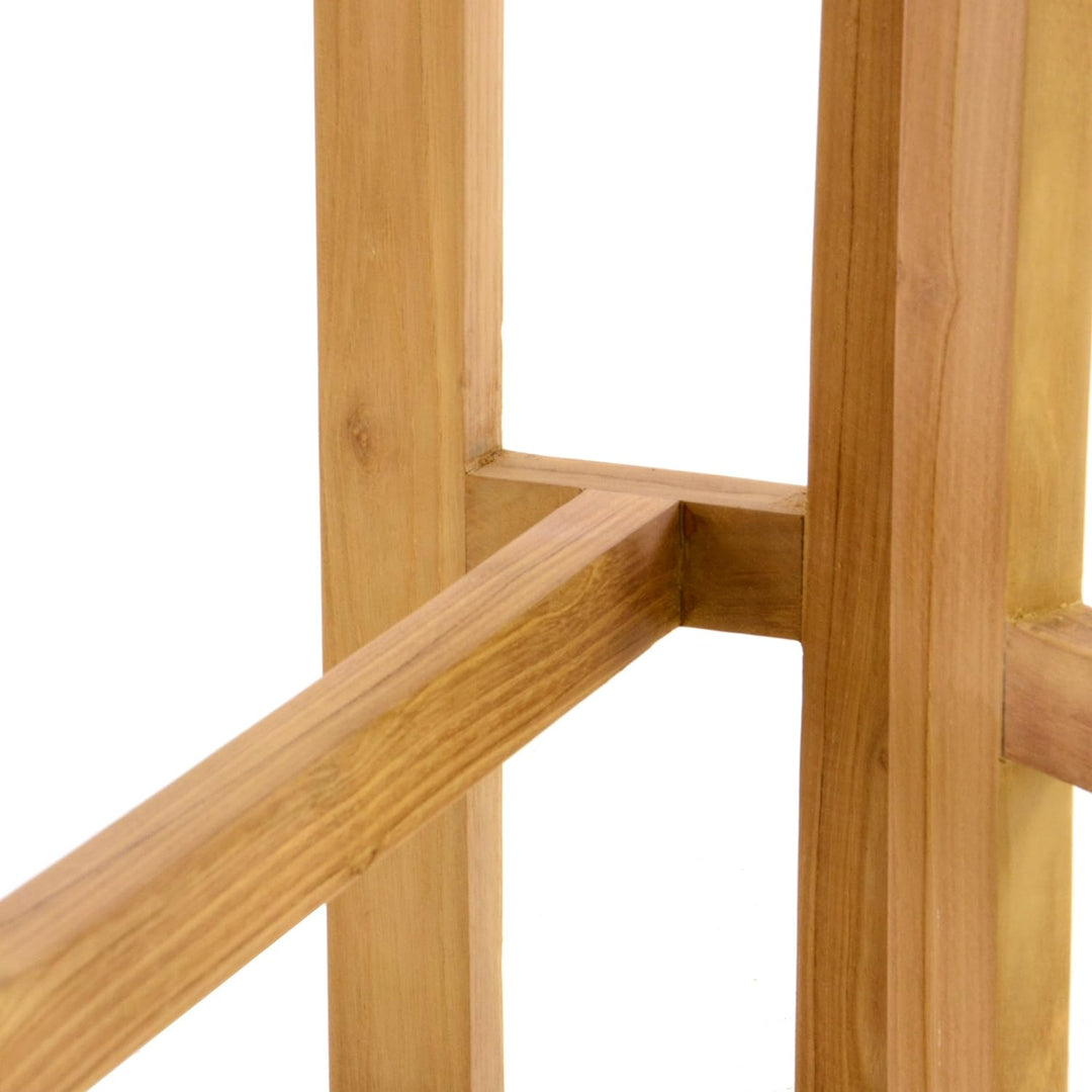 Divero Balkontisch Gartentisch Klapptisch Teak Holz Tisch für Terrasse Balkon Garten – wetterfest ma