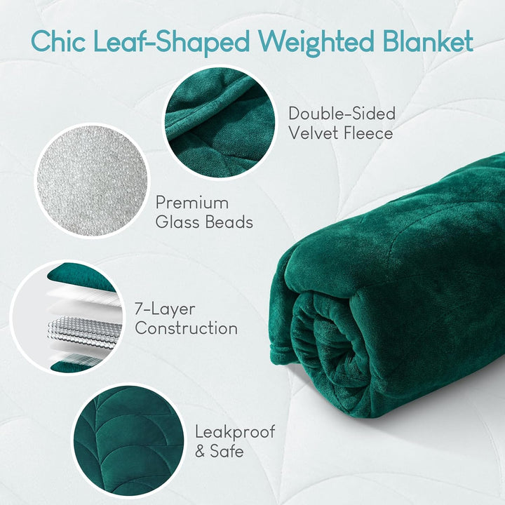 Cottonblue 3,2 kg gewichtete Schossdecke für Erwachsene, 104 x 135 cm, gemütliche, luxuriöse gewicht