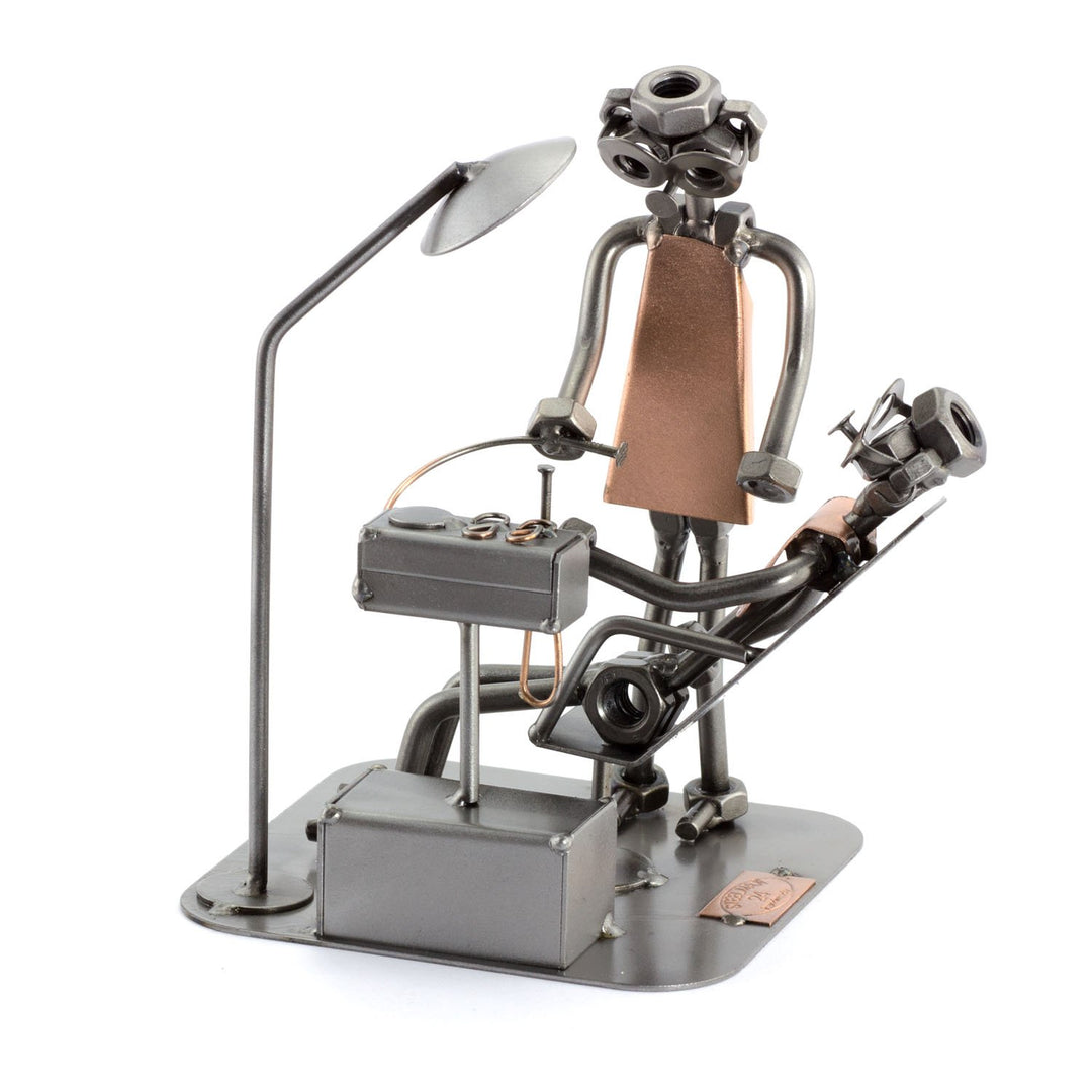 Steelman24 I Schraubenmännchen Zahnarzt I Made in Germany I Handarbeit I Geschenkidee I Stahlfigur I