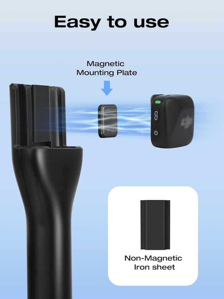 SUNMON Magnetischer kabelloser Mikrofonhalter für DJI Mic Mini, Mikrofonständer für DJI Mic1/2, trag