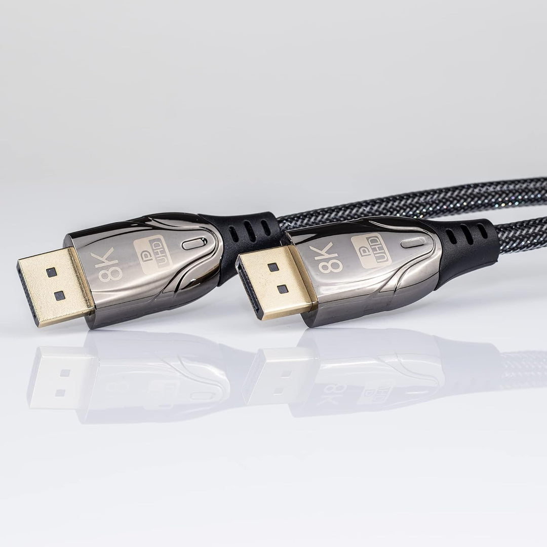 Reagle DisplayPort Kabel 1.4 DP 8K@60Hz 4K@144Hz 2K@240Hz, FreeSync, G-Sync Display Port für Gaming